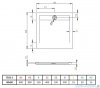Radaway Teos C brodzik kwadratowy 80x80cm cemento HTC8080-74